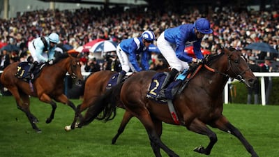 James Doyle riding Blue Point wins the King's Stand Stakes on Day 1 of Royal Ascot at Ascot Racecourse on Tuesday. Bryn Lennon / Getty Images