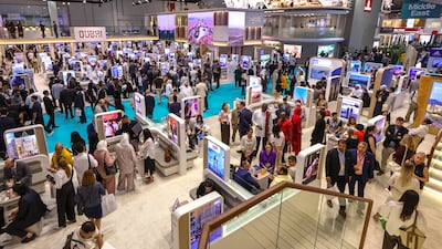 The Arabian Travel Market in Dubai last. Hotels say the regional tourism sector is recovering. Victor Besa / The National