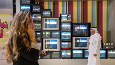 A scene from the Arab Media Summit being held at Dubai World Trade Centre. Antonie Robertson / The National
