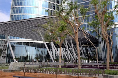 The Adia office building in Abu Dhabi. Delores Johnson / The National
