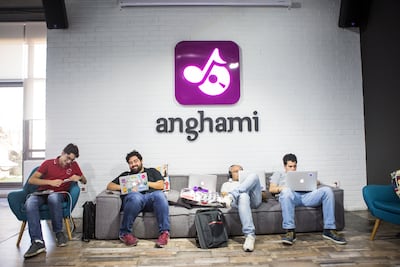 Music streaming service Anghami said in March that it would list on the Nasdaq through a merger with Vistas Media Acquisition Company. Photo: Natalie Naccache for The National