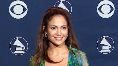 Jennifer Lopez arriving at the 42nd Grammy Awards in Los Angeles in February 2000. Her green Versace dress prompted the creation of Google Images. Rex Features