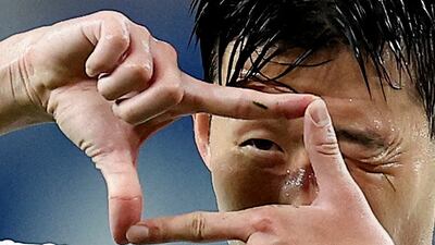 Soccer Football - Pre Season Friendly - Tottenham Hotspur v Team K League - Seoul World Cup Stadium, Seoul, South Korea - July 13, 2022 Tottenham Hotspur's Heung-Min Son celebrates scoring their sixth goal. REUTERS / Kim Hong-Ji TPX IMAGES OF THE DAY