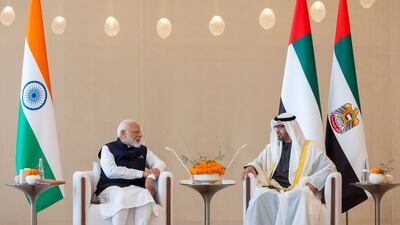 The two leaders in talks. Ryan Carter / Presidential Court