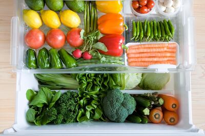 Store your fresh fruit and vegetables in the right way - in or out of the fridge. Getty Images