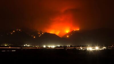 Climactic disasters such as the current US wildfires may intensify. AP
