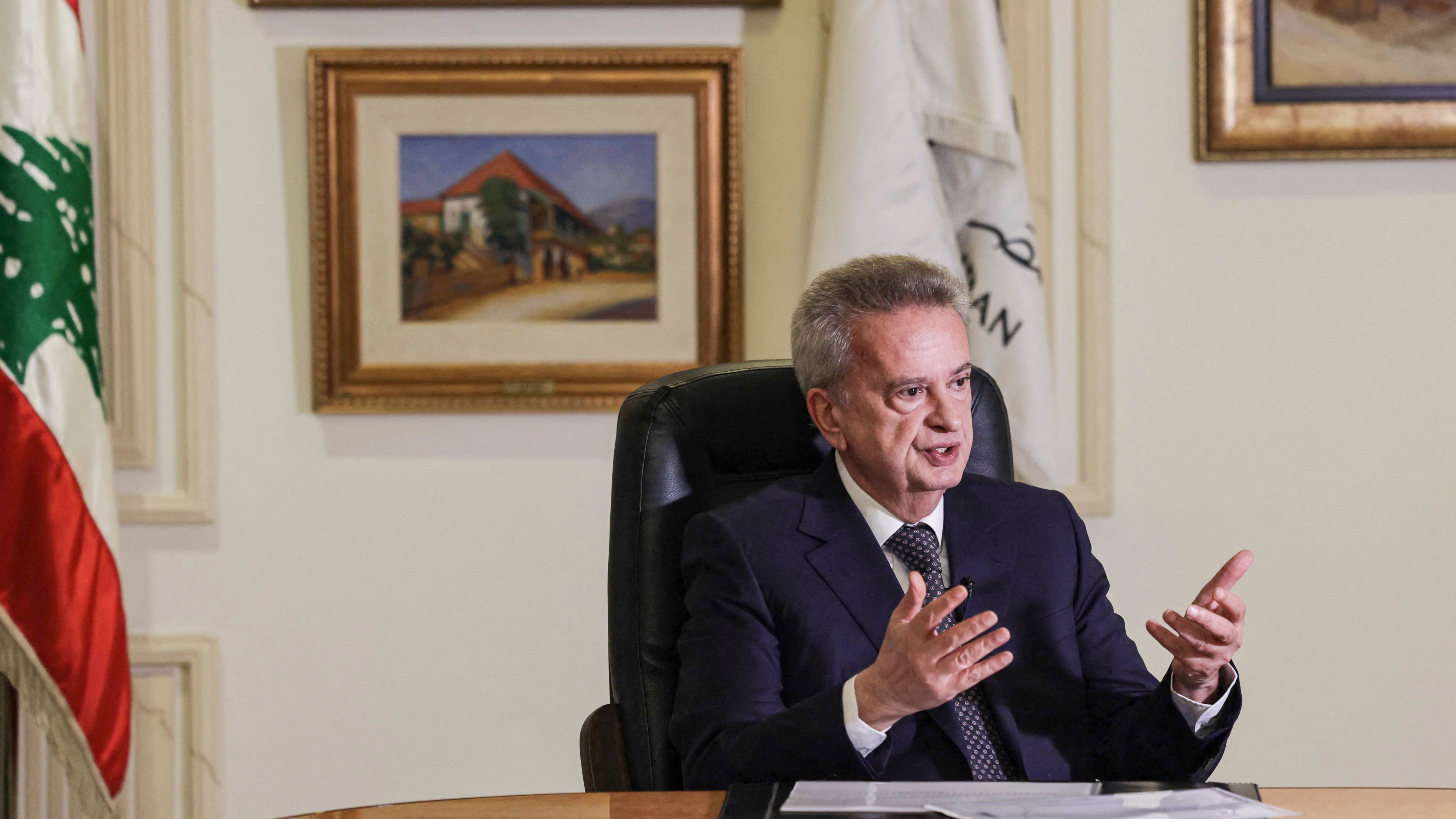 Image linked from the original feed: Former Lebanese central bank governor Riad Salameh arrested