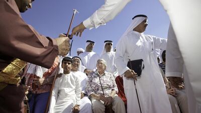Ruth Ash, centre, passed away at the age of 80 in her homeland during Ramadan. Jaime Puebla / The National