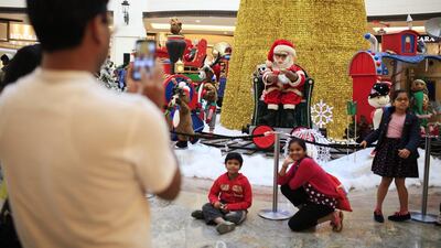 For a country without a historic Christian minority, the UAE actively welcomes celebrations such as Christmas. Photo: Sarah Dea / The National