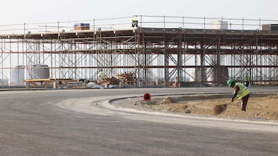 The Jeddah Street Circuit in the Red Sea port city being readied for the inaugural Saudi Arabian Grand Prix. The race will be held in the first week of December. All photos: AFP