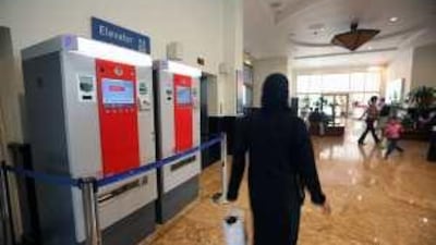 Payment machines are already in place at the Mall of the Emirates, which will start charging non-customers for parking when Dubai's Metro system opens.