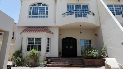 The facade of the four-bedroom villa in Mirdif