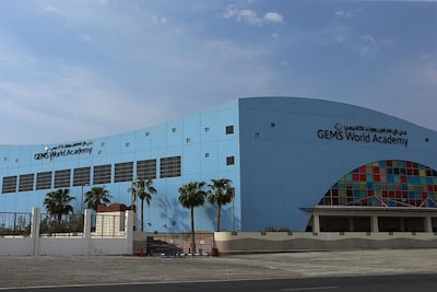 Gems Education said it is looking into the incident at World Academy, which was widely shared on social media. Satish Kumar / The National