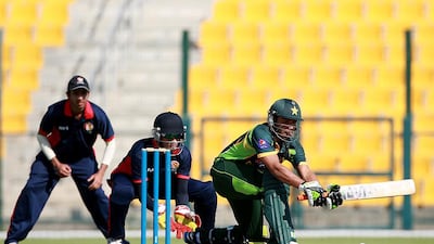 Sami Aslam is part of the side that is in UAE gaining on exposure by playing in a tri-series along with England. Satish Kumar / The National