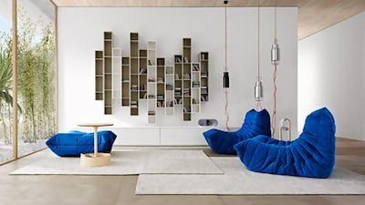 There is a caterpillar-like quality to the Togo sofa. Courtesy Ligne Roset