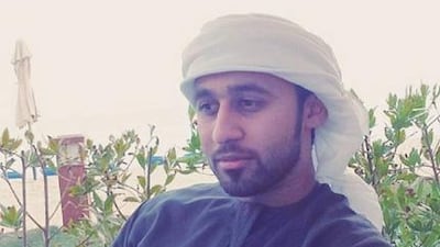 Mohammed Obaid Al Hmoudi was killed when his fighter jet crashed in Yemen due to a ‘technical fault’. Courtesy Al Hmoudi family