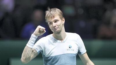 Alexander Bublik defeated Polish world No 30 Hubert Hurkacz 6-2, 7-5 at the Dubai Duty Free Tennis Championships. Getty