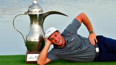 Bryson Dechambeau made tournament history back in January by shooting the Omega Dubai Desert Classic's lowest score - 24-under par - to seal a seven-shot victory. AFP