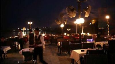 A view of a posh new restaurant and club on the Tigris River. Spencer Platt / Getty Images