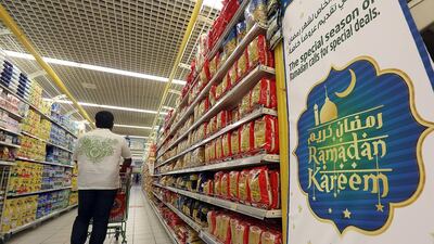 The Ministry of Economy ahas fixed the price of 3,500 staple foods. Satish Kumar / The National