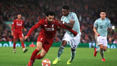 Mohamed Salah and his Liverpool teammates couldn't find a way past Bayern Munich at Anfield. AP Photo