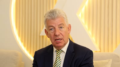 Paul Griffiths, chief executive of Dubai Airports. Pawan Singh / The National