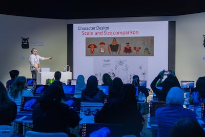 This year's conference features 55 workshops and masterclasses covering character design, animation techniques and digital storytelling. Photo: Sharjah Book Authority