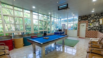 The games room at Happiness Farm