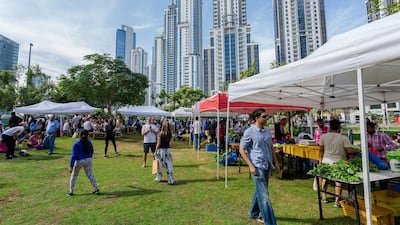 Farmers Market on the Terrace. Courtesy Dubai Properties