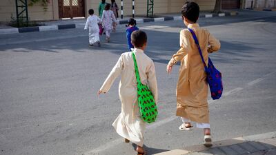 It was the night the vampires took over the streets of Al Layyah freej – complete with plastic fangs attached to sugar-coated jelly tongues.