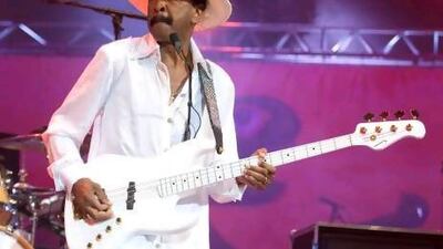 Larry Graham of the band Graham Central Station performs on stage in France last year. David Redfern / Redferns