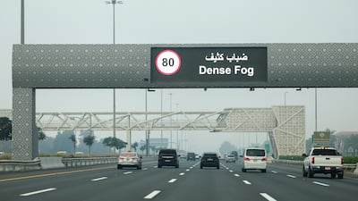 A weather alert has been issued morning over fog affecting large parts of the country. Victor Besa / The National
