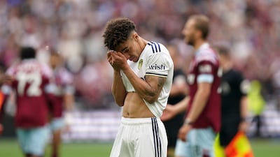 Leeds United goalscorer Rodrigo after their 3-1 Premier League defeat to West Ham at the London Stadium on Sunday, May 21, 2023. PA