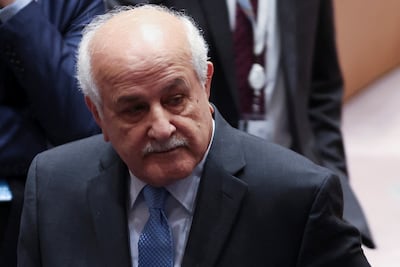 Palestinian UN envoy Riyad Mansour said Israel has 'attacked not only the UN but also states around the world'. Reuters