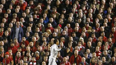 Cristiano Ronaldo scored the opener against Liverpool in Real Madrid's Champions League victory on Wednesday night at Anfield. Jon Super / AP / October 22, 2014