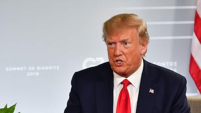 Donald Trump said there had been unity by G7 countries over Iran. AFP