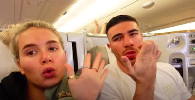 Hague and Fury also removed their masks during their flight to the UAE. YouTube