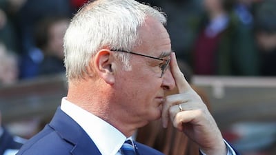 Leicester manager Claudio Ranieri adjusts his glasses during his team's Premier League match last weekend. Russell Cheyne / Reuters / April 10, 2016