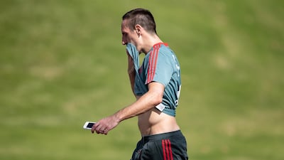 Franck Ribery has been fined for his foul-mouthed response to criticism he received for eating a golden steak in a Dubai restaurant. Getty Images