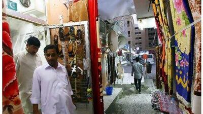 The municipality plans to enforce tougher rules on the sale of naswar, which is centred in the Nakheel area, above.