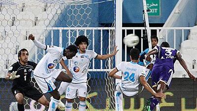 Asamoah Gyan missed a header but there were no fumbles with the penalty.