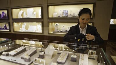 Companies such as the jewellery retailer Damas, above, has a Dubai factory applying 3D printing techniques for design and manufacturing. Jaime Puebla / The National