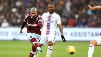 Said Benrahma scores West Ham's opener. Getty