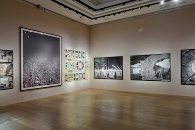 Mater's work includes collages and large-scale aerial photographs. Photo: Collection of the Royal Commission for AlUla