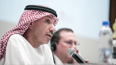 UAE Space Agency director general Mohammed Al Ahbabi, during the announcement of The National Space Programme in November. Silvia Razgova for The National