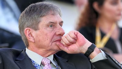 Chip Carter (son of former USA president Jimmy Carter) at Reaching the Last Mile: Mobilizing Together to Eliminate Infectious Diseases. Wednesday, November 15th, 2017 at Abu Dhabi Global Market on Wednesday. Chris Whiteoak / The National.