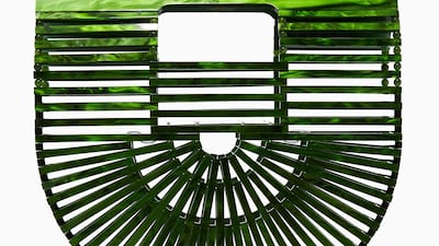 This interesting bag will add structure to any outfit; Dh1,150, Cult Gaia at Harvey Nichols