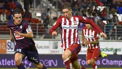 Fernando Torres scored one and created the other in Atletico Madrid's victory over Eibar. Miguel Tona / EPA