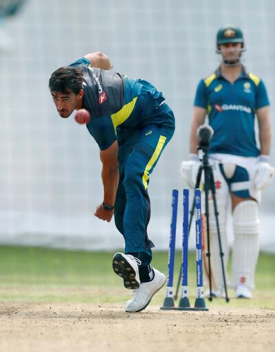 Australia fast bowler Mitchell Starc is unlikely to figure in the first Test at Edgbaston. Andrew Boyers / Reuters
