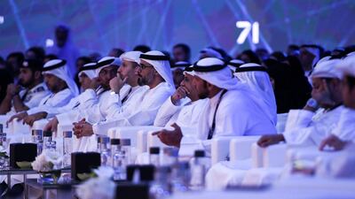 Abu Dhabi, United Arab Emirates - The launch of HUB71 at Rosewood Hotel, Al Maryah Island. Khushnum Bhandari for The National